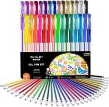 30 Colored Gel Pens with 30 Refills for Scrapbooking and Journaling