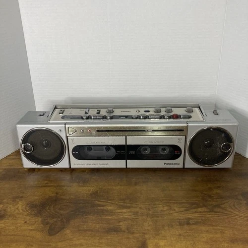 For Parts Vintage Panasonic RX-F33 Ambience Boombox AM/FM Radio Cassette Player