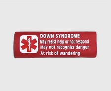 Down Syndrome Car Seat Harness Backpack Strap Cover Medical Alert