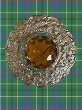 Vintage Large Kilt Pin, Thistle Motif