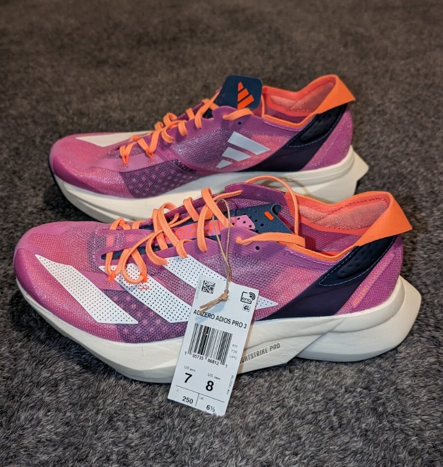 Adidas Adizero Adios Pro 3 Lilac Running Shoes (GY8411) Mens
