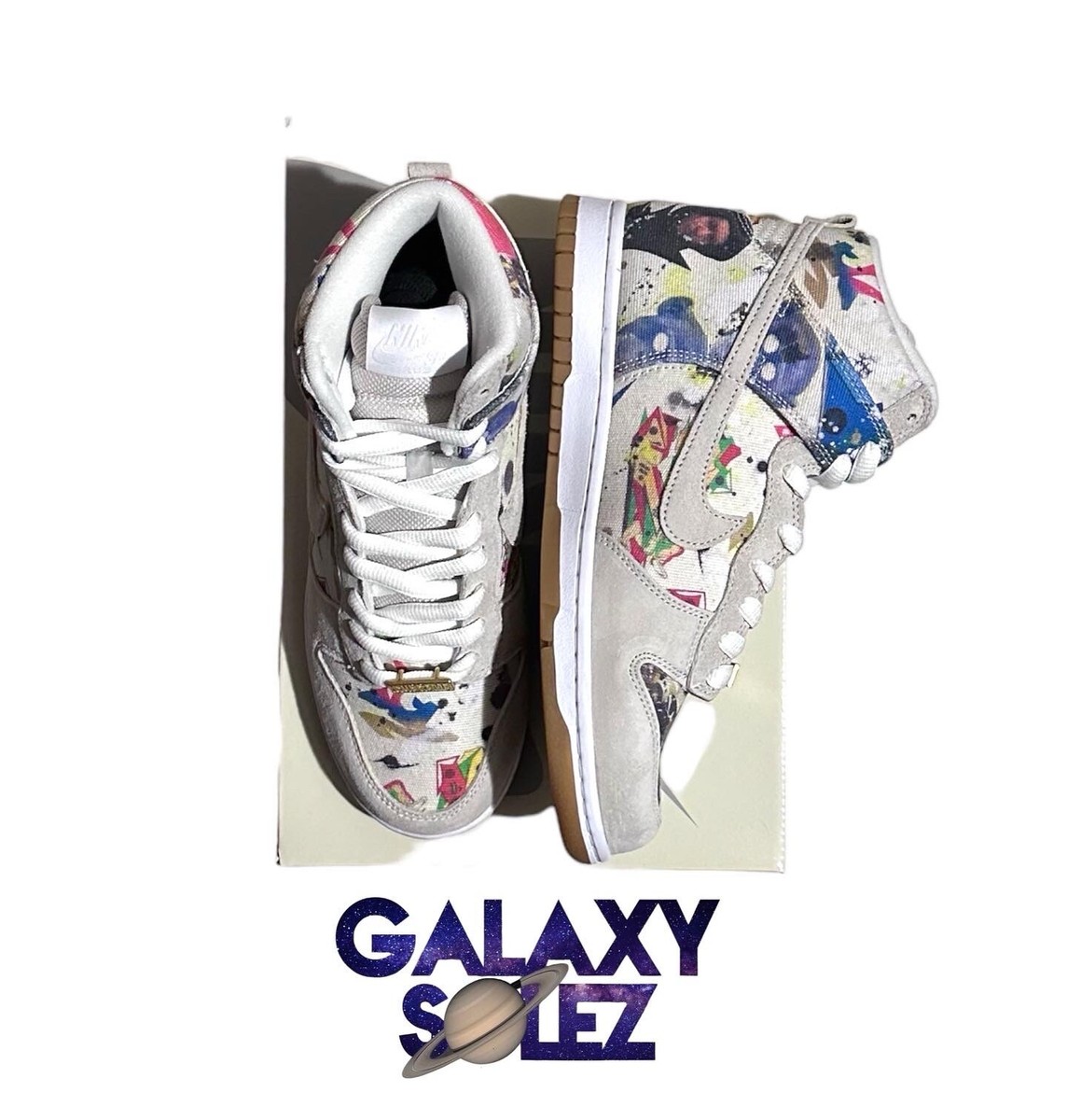 Size 8 - Nike SB Dunk High x Supreme Rammellzee | eBay