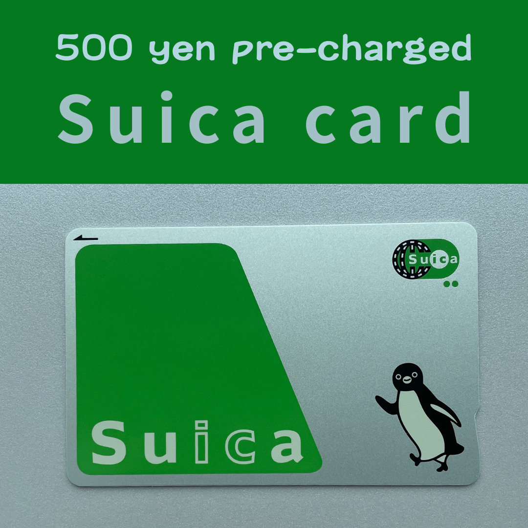 Suica】JAPAN Transportation IC Card ¥500 charged and ¥500 Deposit