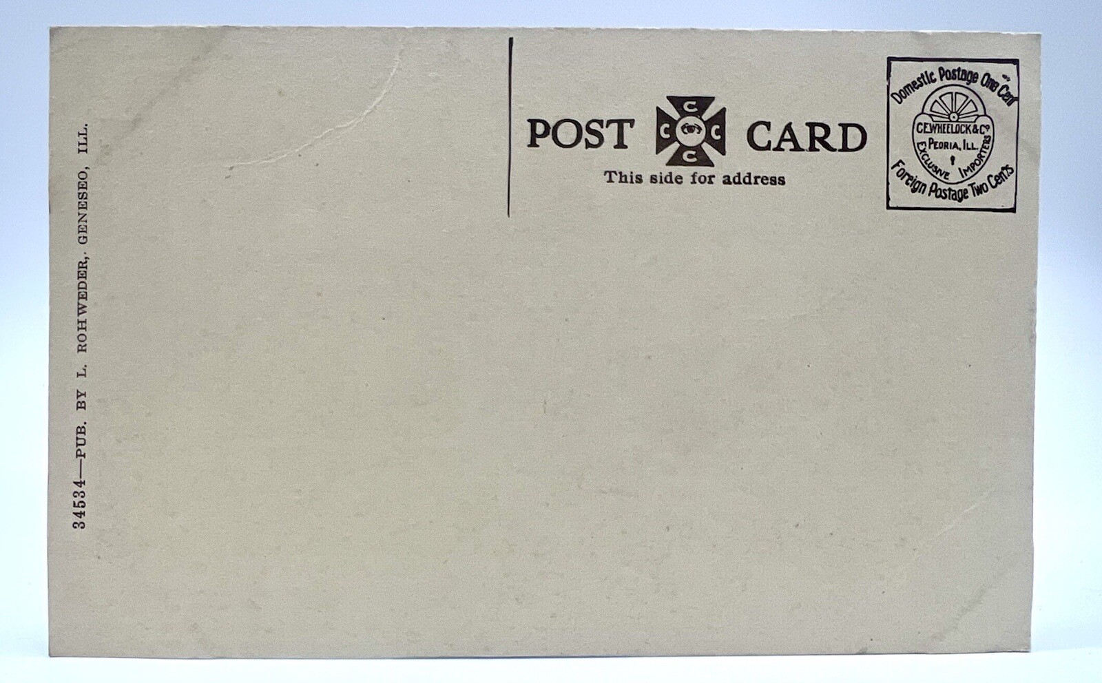 The Farmers National Bank Geneseo IL L. Rohweder Postcard Unposted eBay