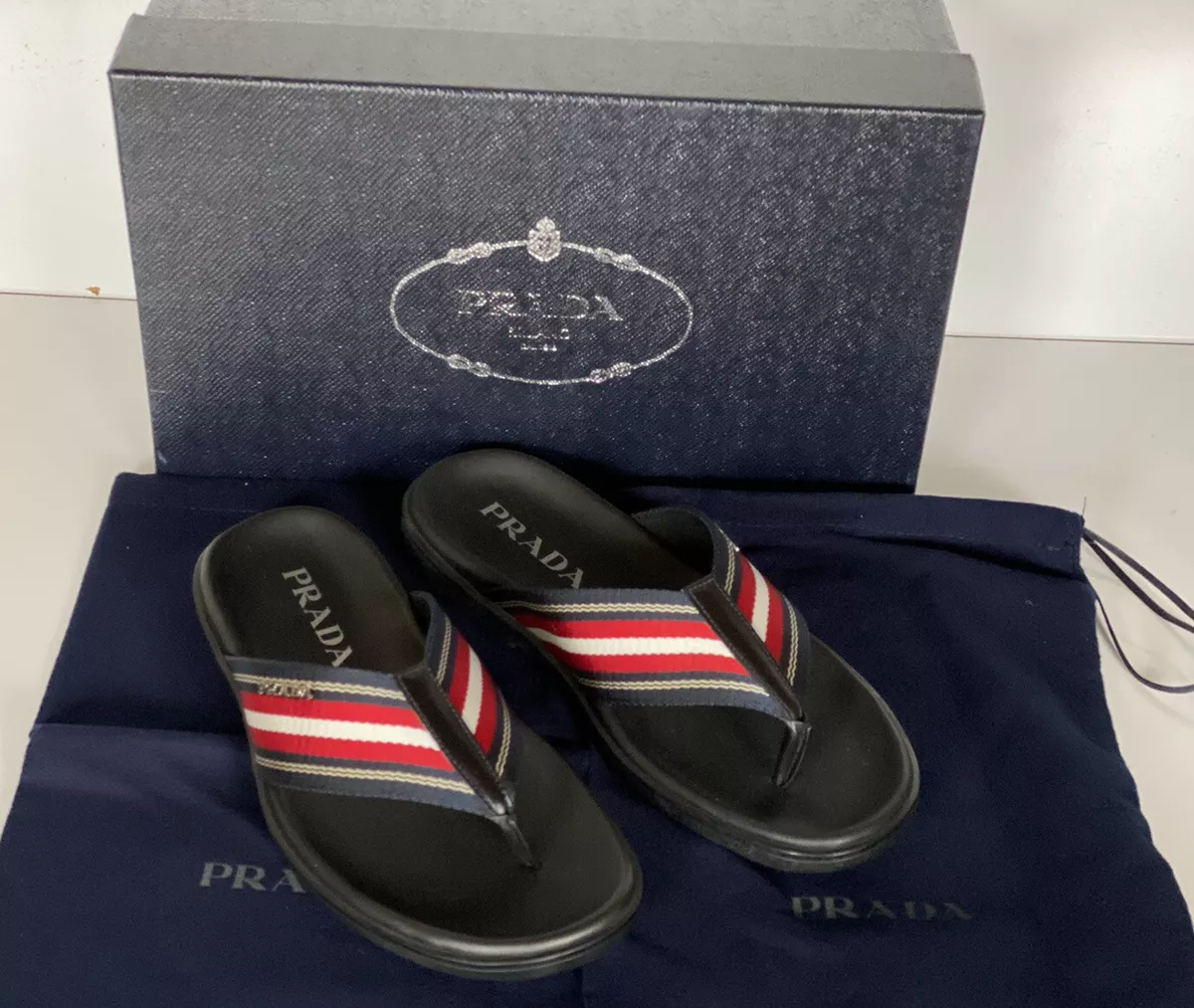 Flip flops prada sales