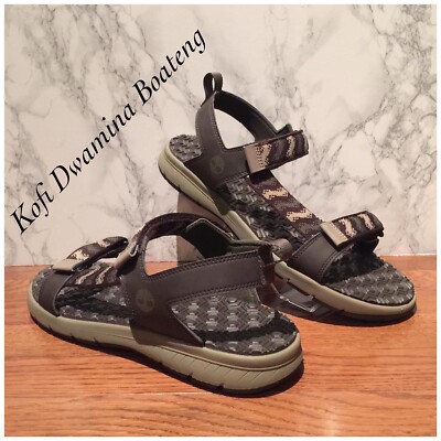 Timberland Men Governor Island Backstrap Sandals A1UVD Brown 