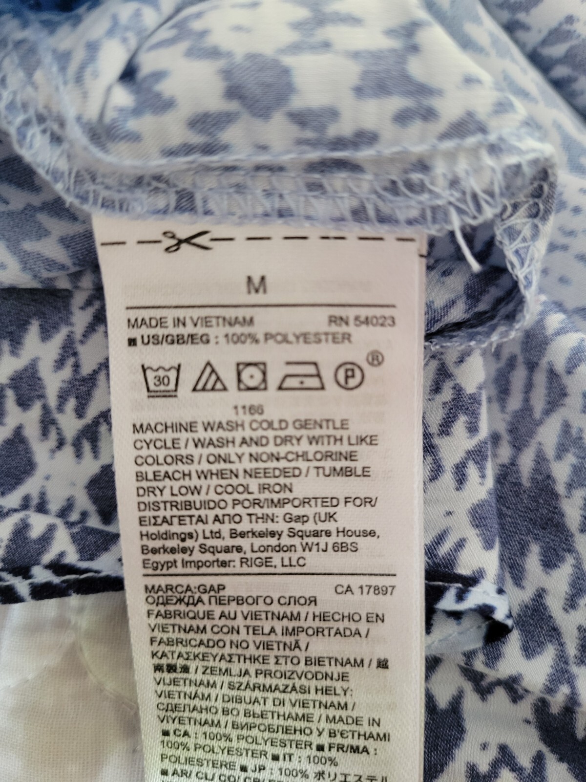 Gap Medium Blues Blouse - image 8