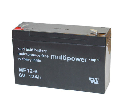 Multipower 6V / 12Ah Blei-Akku MP12-6 zb. für PEG Perego