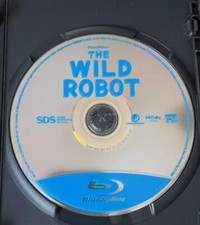 The Wild Robot Bluray Disc SHIPPED IN GENERIC CASE NEVER PLAYED