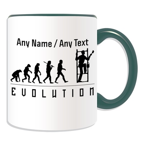 Personalised Gift Painter Mug Money Box Cup Evolution Design Name Worker Staff - Picture 14 of 21