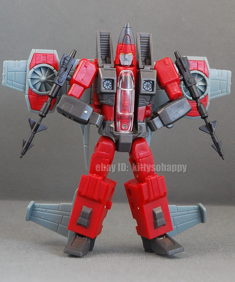 Mini Seeker Elites Jet Team Fighter Plane Thrust Dirge Ramjet 4" Robot Figure - Image 3 of 4