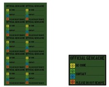 12 Can Stickers Geocaching Film Can Finder Note Sticker ENGLISH