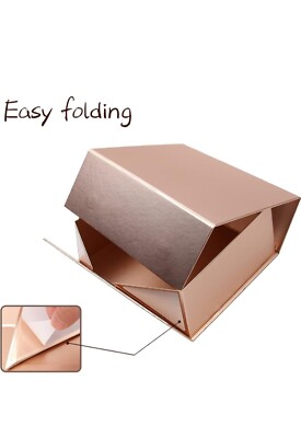 Qty 4 rose gold Medium gift box ( one has Been Open But It's Still New) 