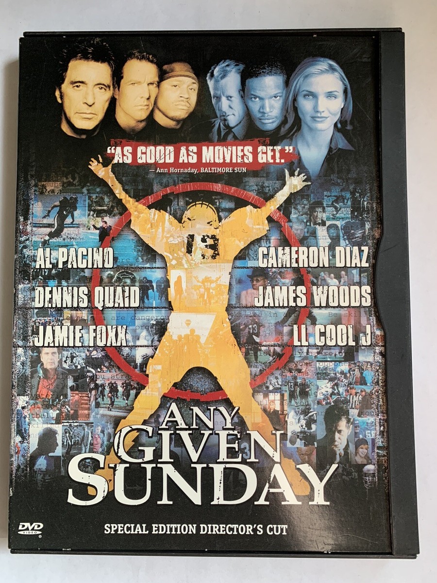 Any Given Sunday (DVD, 2000, Special Edition) Cameron Diaz, Al