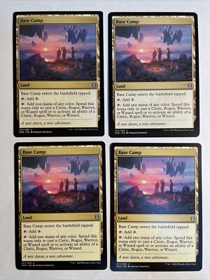 4x Mtg Zendikar Rising Base Camp NM/M Magic The Gathering