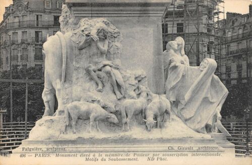 CPA 75 PARIS XVe MONUMENT ELEVE A LA MEMOIRE DE PASTEUR - Photo 1/1