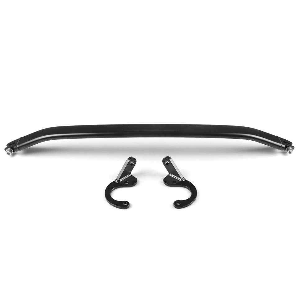 Black Front Strut Tie Bar for 92-00 Civic EG EK 93-97 Del Sol 94-01 Integra DC2 - Image 2 of 4