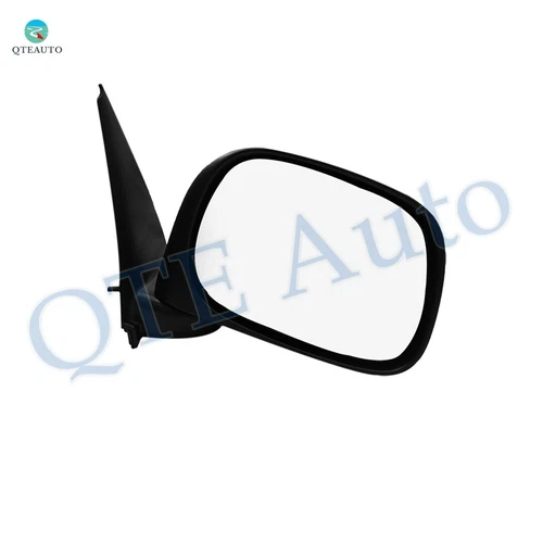 RH Manual Foldaway View Mirror Chrome/Convex+Warning To 2005-2009 Dodge RAM 4000