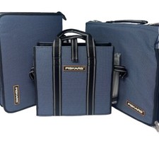 Fiskars Scrap Book Craft Bag Case Tote Large Creative Organizer File Lot of 3