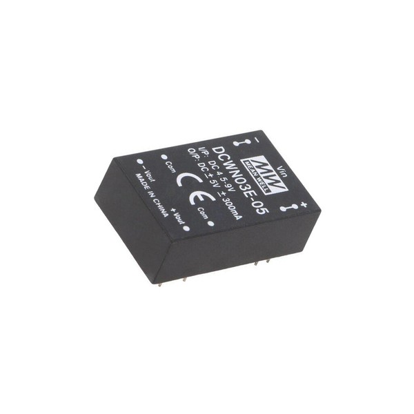 DCWN03E-05 Wandler: Dc/Dc 3W Ueing: 4,5-9V Uausg: 5VDC Uausg2: -5VDC DIP24 Mean-image