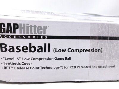 10 Balles D'entraînement De Baseball Rod Carew GAPHitter, Basse Compression - RPT Neuves