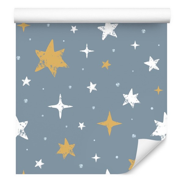 10M Vlies Tapete Kinderzimmer Himmel Sterne Muster Kosmos Nacht Kugeln Xxl 2044-image