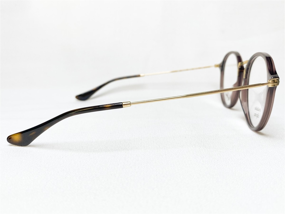 NEW Ray Ban RB2447V 8032 Mens Opal Brown Oval Modern Eyeglasses