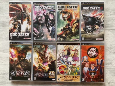 SONY PSP God Eater & Toukiden & Kiwami & Onore no Shinzuru Michi wo Yuke Set