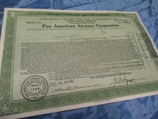 Pan American ,  Aktie  USA ,  Juli 1945  , Wertpapier , historisch , # 43