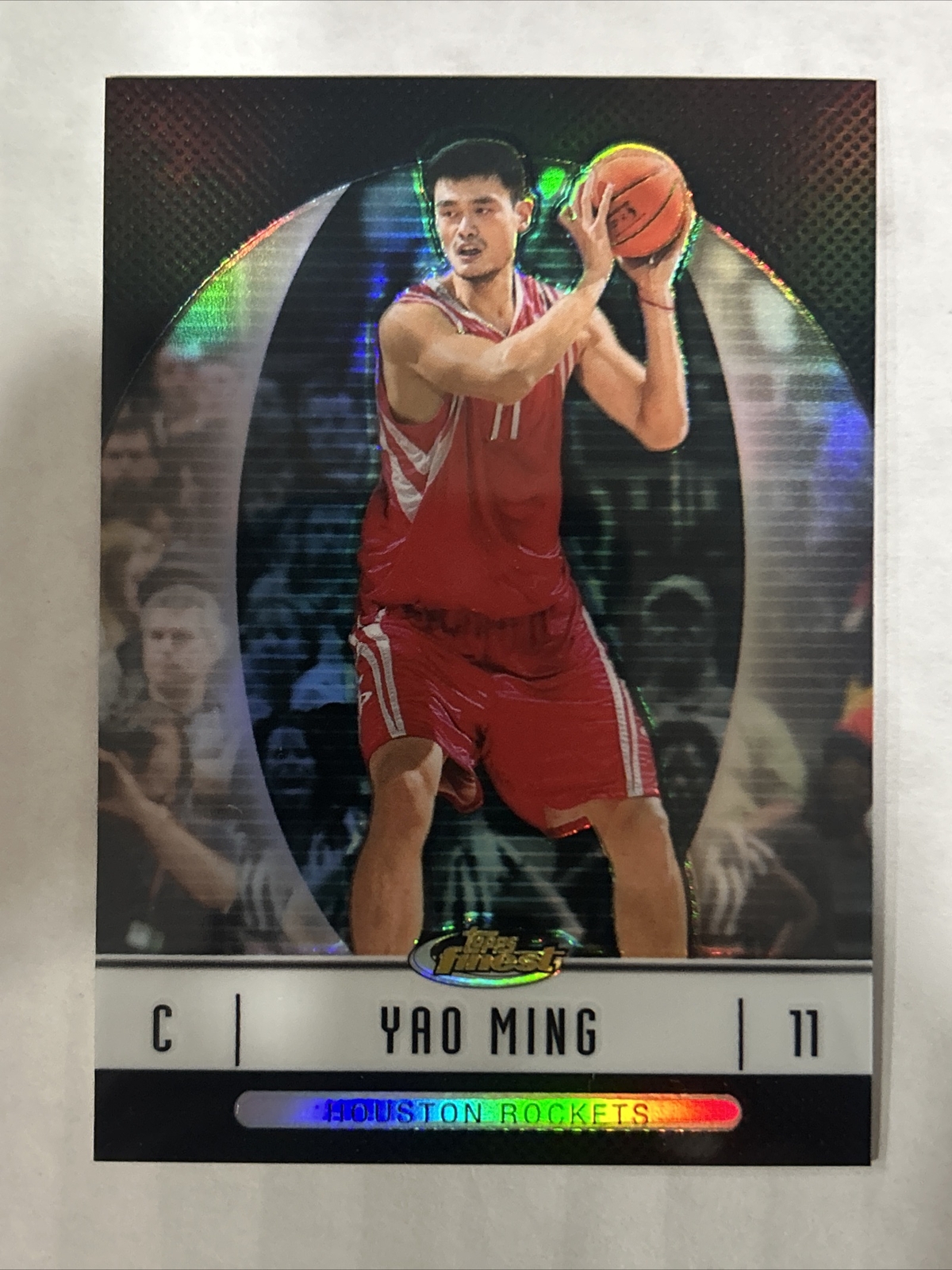 Yao Ming 2006-07 Topps Finest Refractor Black 14 #d 6/99 Houston Rockets RARE
