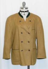 SILK WOOL MOHAIR Coat JACKET Women GERMANY Hunting Riding Dress B44" 14 L