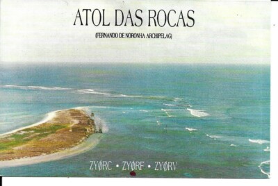 QSL 1989 Atol Das Rocas Brazil radio card | eBay