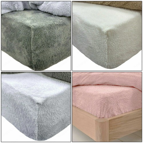 Teddy Bear Fleece Soft Fitted Sheet 
