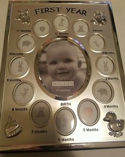 NEW Malden Babys First Year Collage Picture Frame Open Box   
