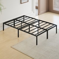 Heavy Duty Double Bed Metal Bed Frame Bedroom Furniture Bed Base Height 35cm
