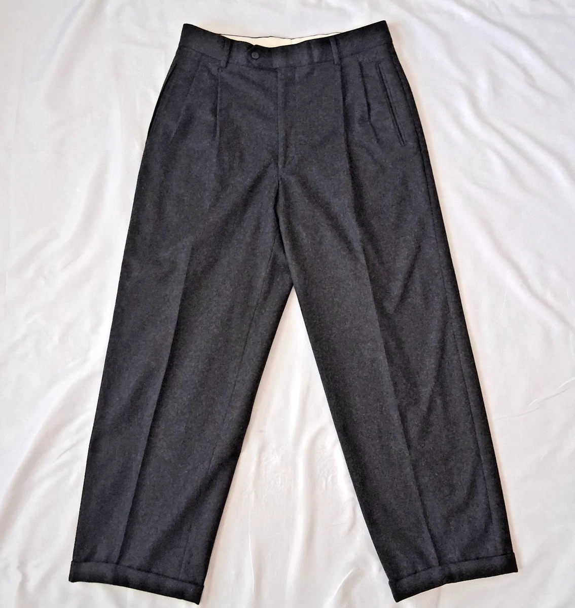 Giorgio Armani Wool Gray Pants for Men for sale | eBay