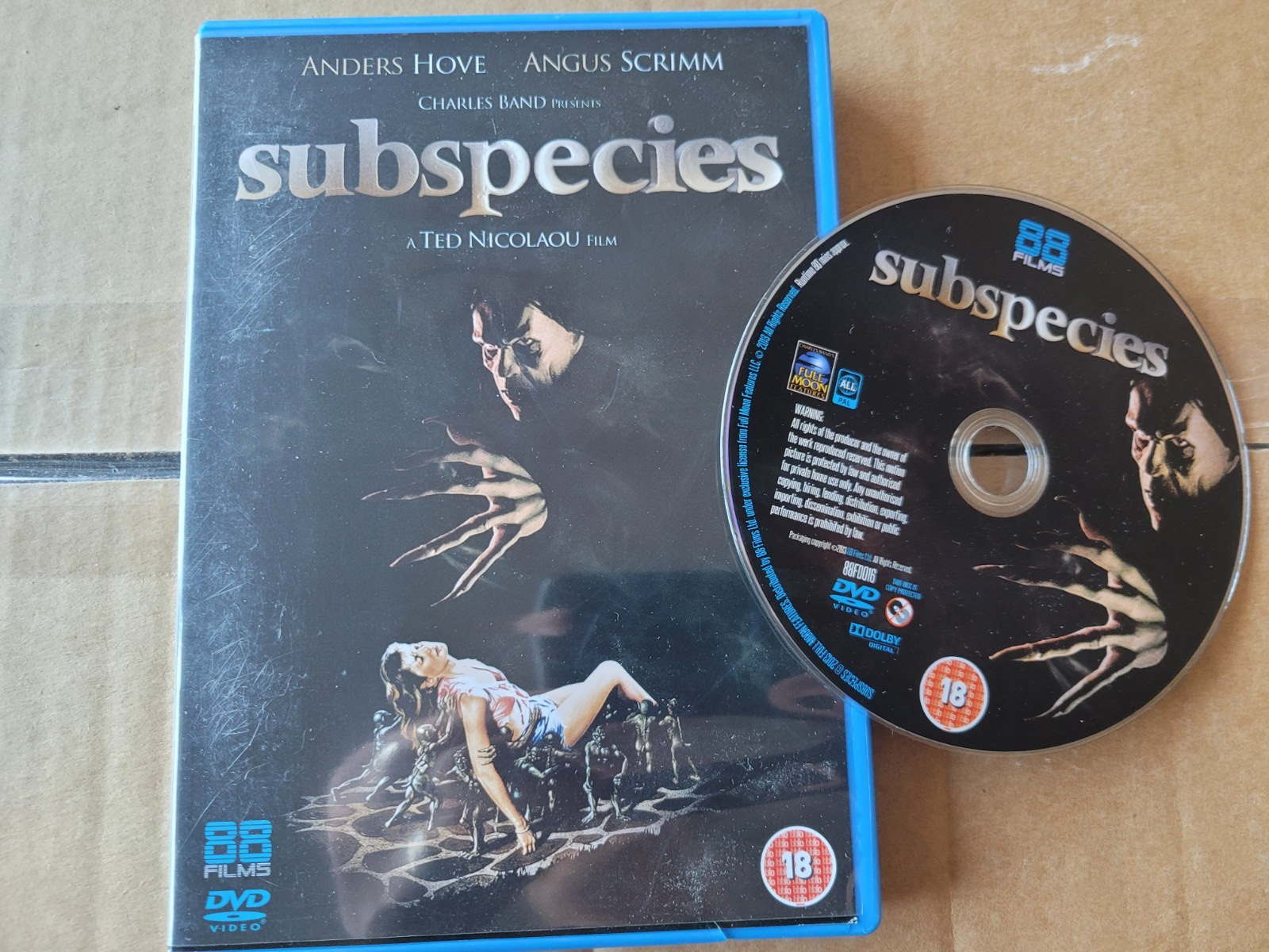 Subspecies DVD Film Movie