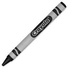 Crayola Crayons Black Single Color Crayon Refill 1 Count Bulk School Supplies
