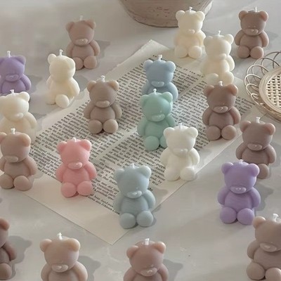 3D Bär Silikon Kerzenform für Seife Wachs Harz Zum Selbermachen Handwerk Home Decor Form UK