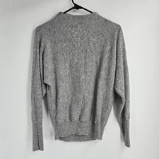 Magaschoni Gray Soft Luxurious Cashmere Mockneck Sweater Women's Size XS