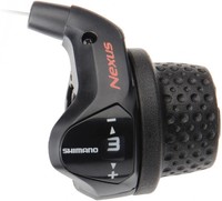 Shimano Nexus Drehgriffschalter SL-3S41 Rechts 3-Gang Schwarz - Komfortables ...