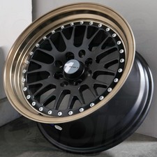 15x8 Matte Black Bronze Lip Wheels Avid1 Av12 4x100 25 Set Of 4 73.1 15x8 Matte Black Bronze Lip Wheels Avid1 Av12 4x100 25 Set Of 4 73.1