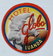 Hotel GLOBO ( Luanda) Angola  DECO Luggage Label