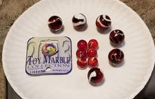 2003 Rare Mega Marbles Vacor Rooster. BEAUTIFUL. With TAG! Lot Of 12 Marbles.