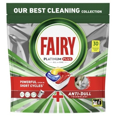 Multipack 2x Fairy Platinum Plus All In One Spülmaschinentabs, Zitrone, 30 Tabs 