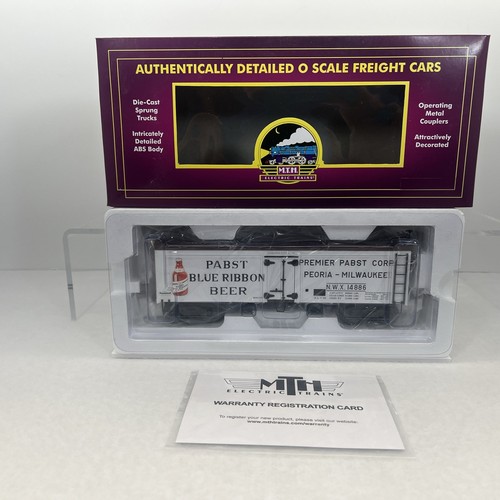 MTH Premier 20-94434 Pabst Blue Ribbon 36’ Woodsided Beer Reefer O NEW #14886 - Picture 2 of 11