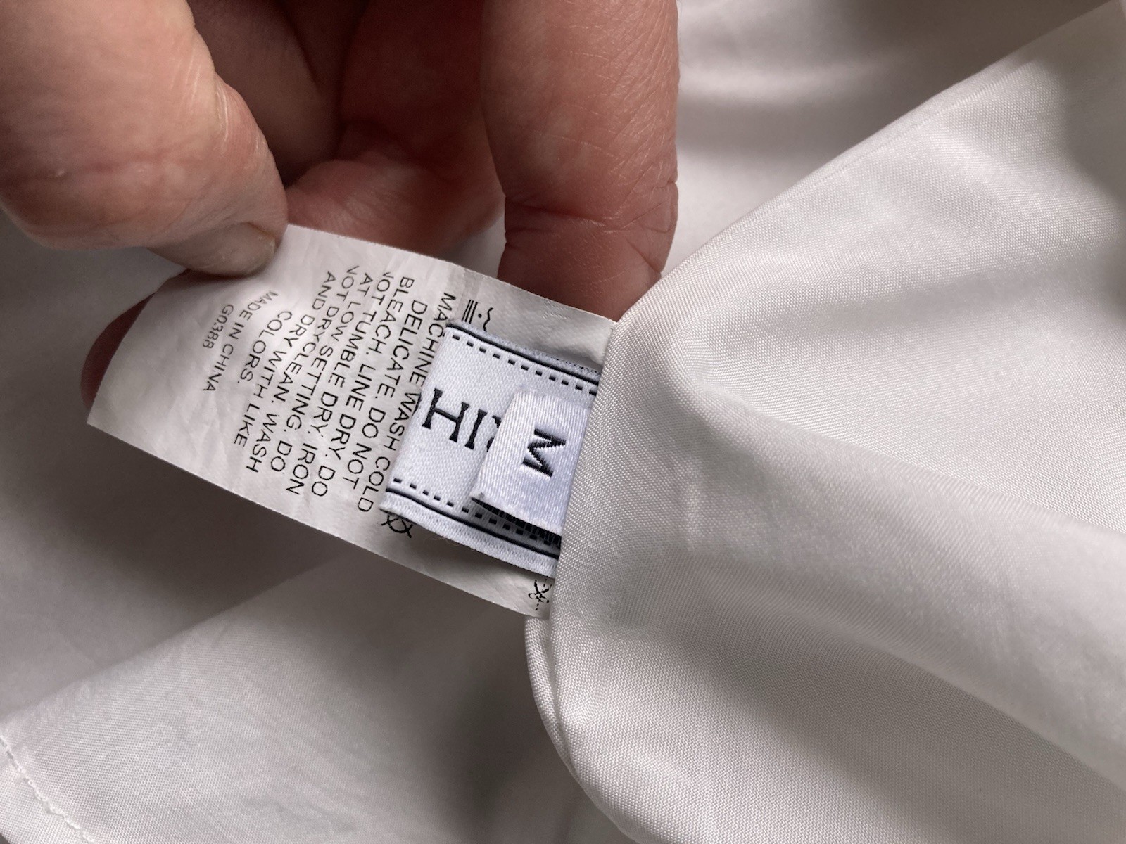 Collared White Button Down Midi Dress Rihoas Sz M… - image 9