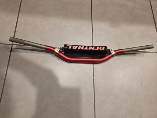 Renthal TwinWall Aluminum Motocross Handlebar RED Used  Dirtbike  