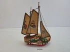 Sailboat/sailing ship souvenir wooden shoe/clamp "Holland" Netherlands #263958