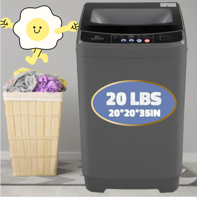 20/17.8lbs Capacity Portable Washing Machine Full-Automatic Washer Machine Home@